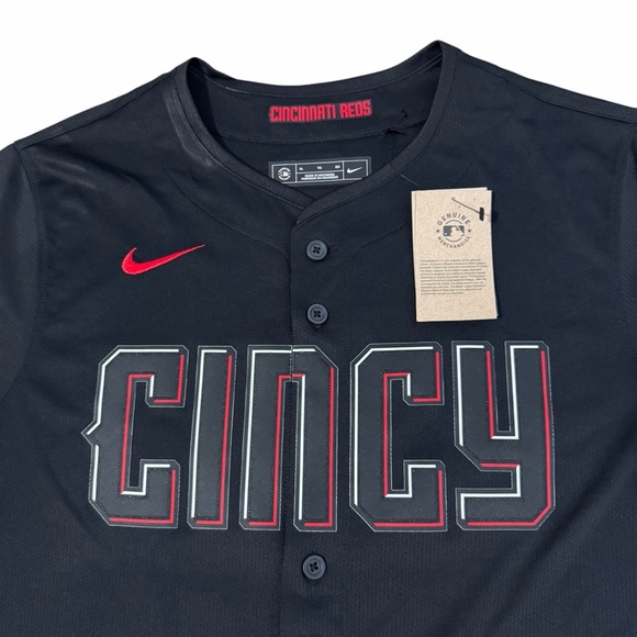 NWT Cincinnati Reds #24 Marx Baseball Jersey Mens XL Black Red Limited Edition - Picture 3 of 11